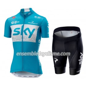 Tenue Maillot + Cuissard 2018 Team Sky Femme N002